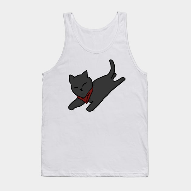 Flying Merlin Cat Tank Top by QuinnOliver